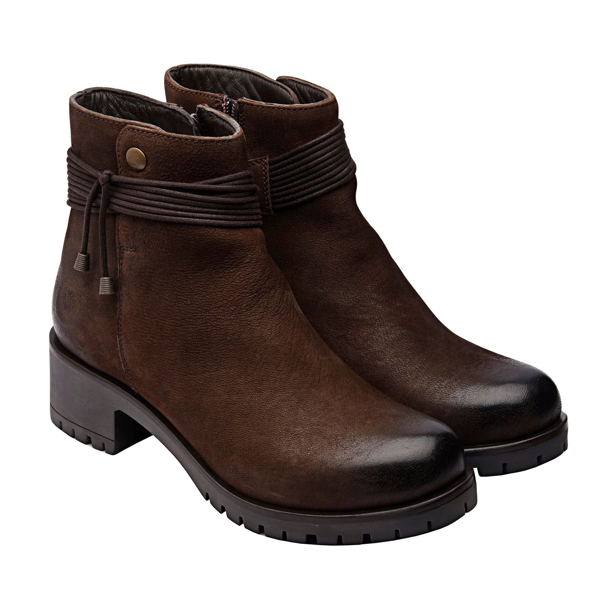 Adele Block Heel Ankle Boots