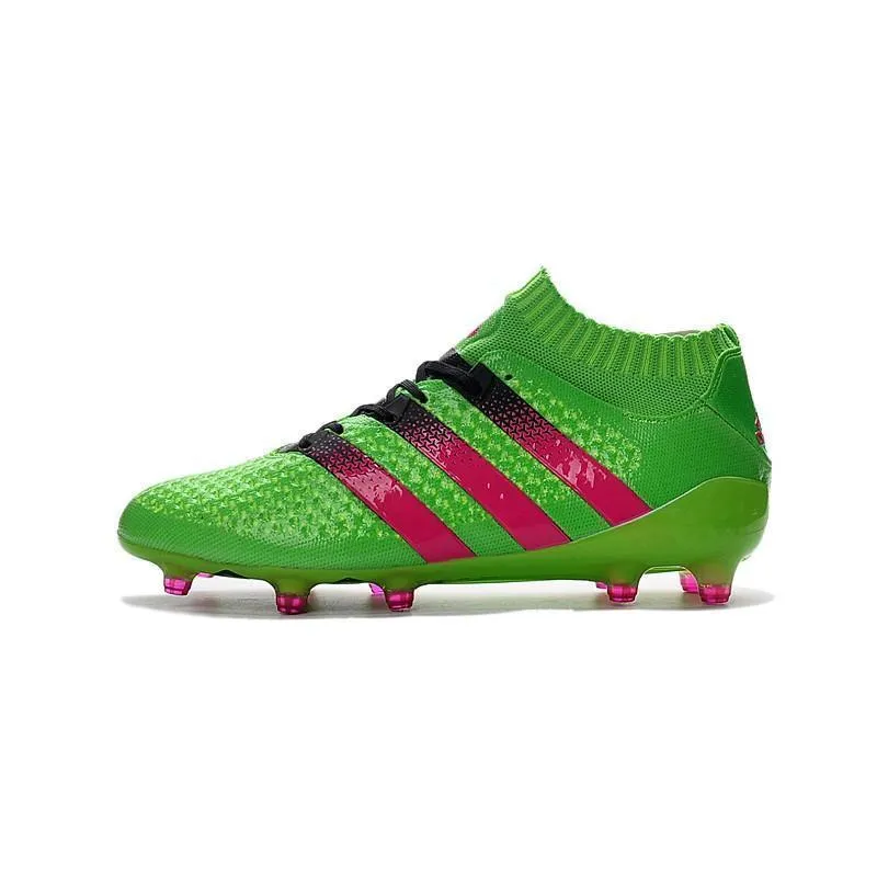ADIDAS ACE 16.1 PRIMEKNIT FG - SOLAR GREENSHOCK PINKCORE BLACK