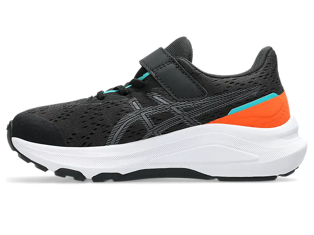 ASICS KID'S GEL GT 13 1000 HOOK N' LOOP BLACK/CARBON RUNNING SHOES