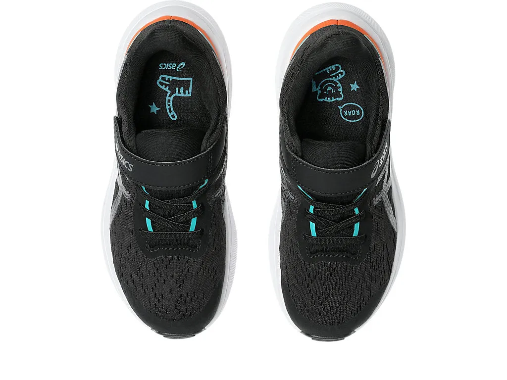 ASICS KID'S GEL GT 13 1000 HOOK N' LOOP BLACK/CARBON RUNNING SHOES