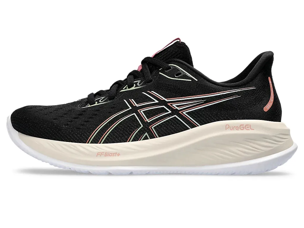 Asics Women's GEL-CUMULUS 26 Running Shoes in Black/Dark Jade