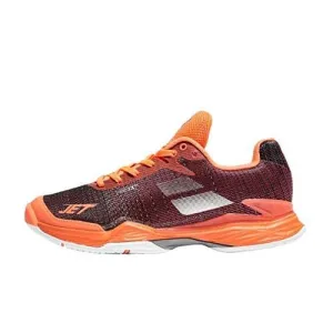 Babolat Women's Jet Mach II All Court Tennis Shoes, Fluo Pink/Silver/Fandango Pink (6.5 B(M) US)