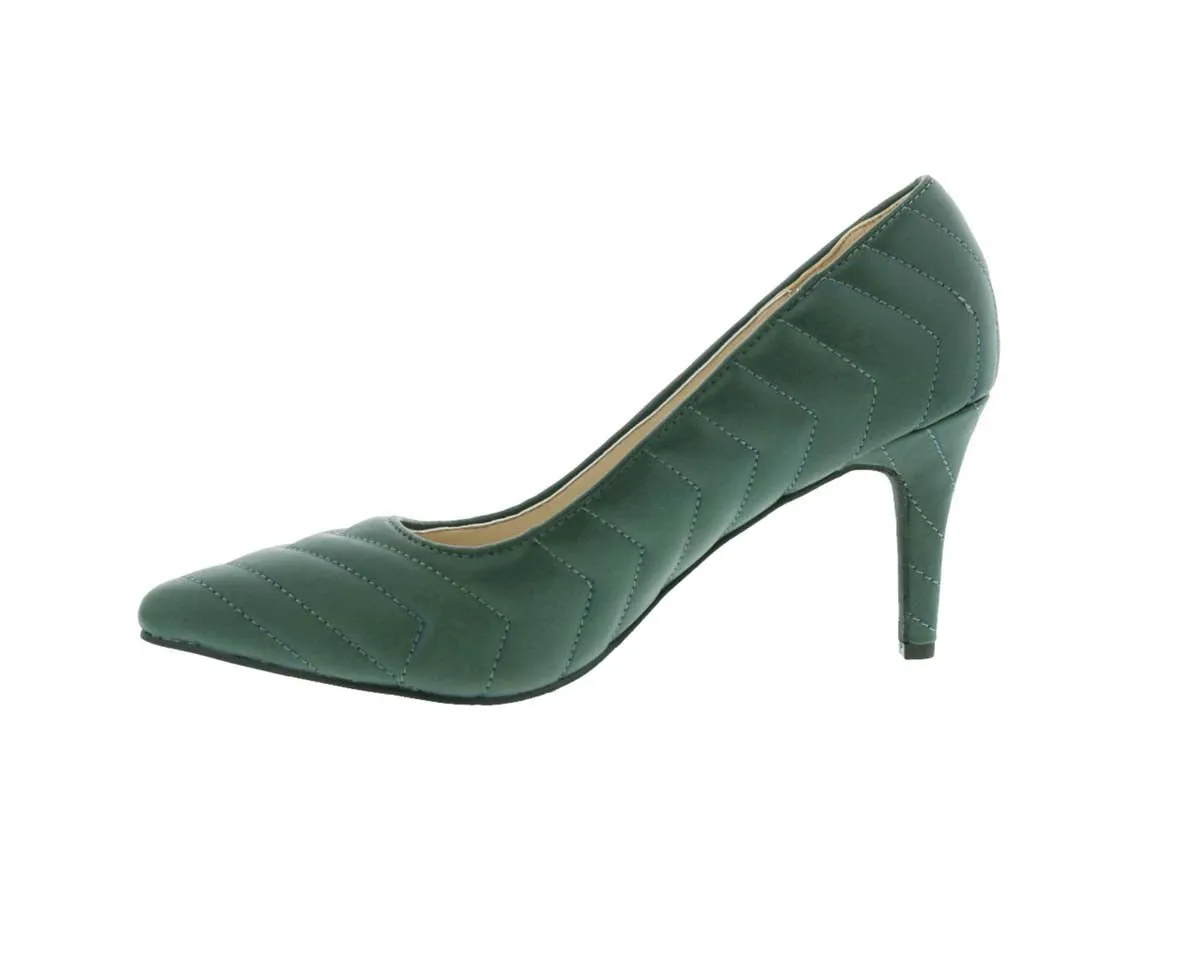 Bellini Ames Women Dress Pump Shoes In Green Smooth
