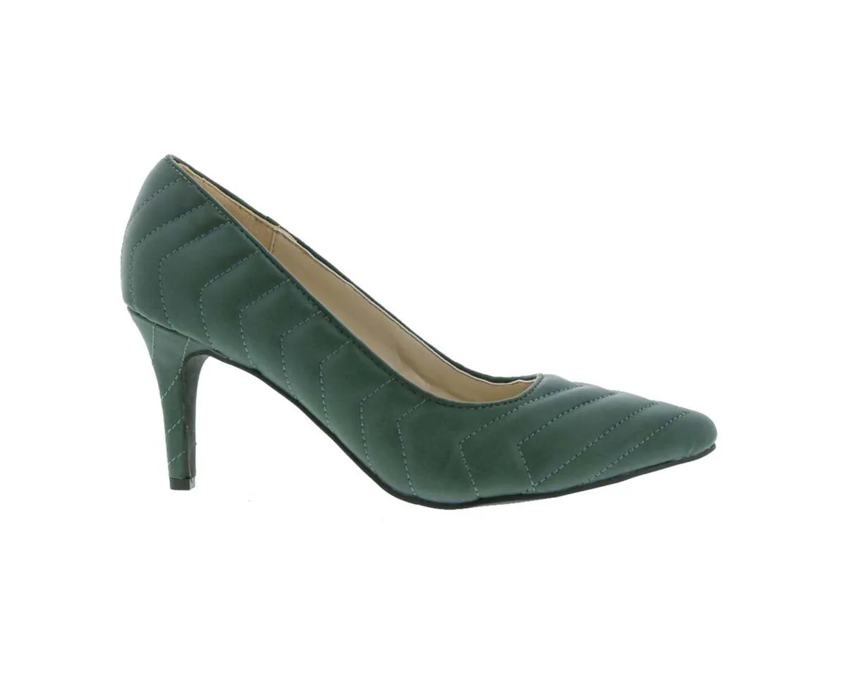 Bellini Ames Women Dress Pump Shoes In Green Smooth