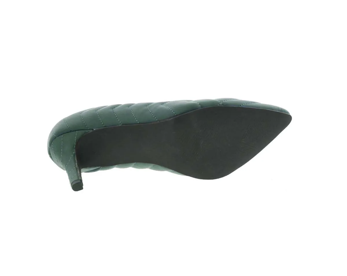 Bellini Ames Women Dress Pump Shoes In Green Smooth