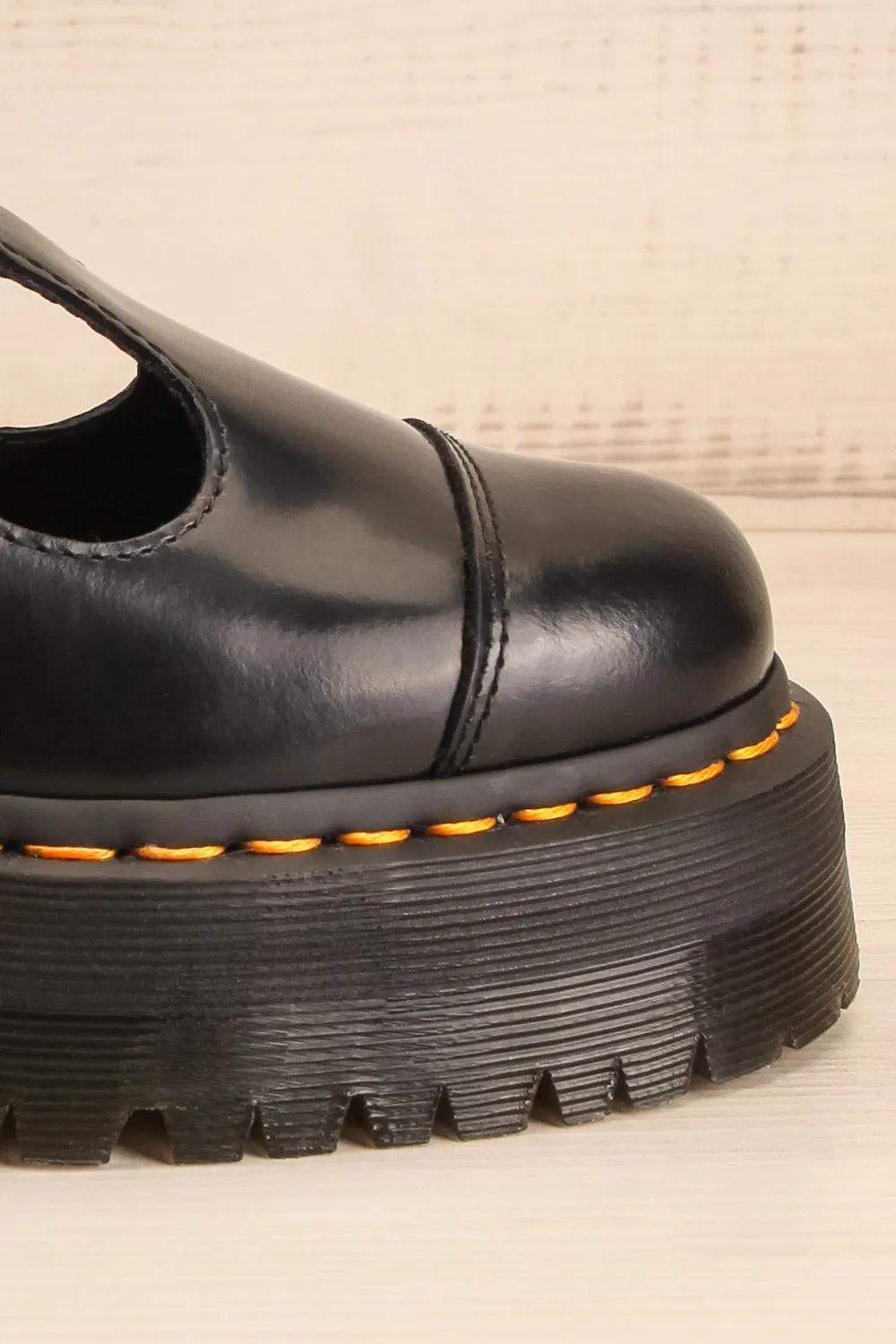 Bethan Smooth Leather Platform Mary Jane Shoes