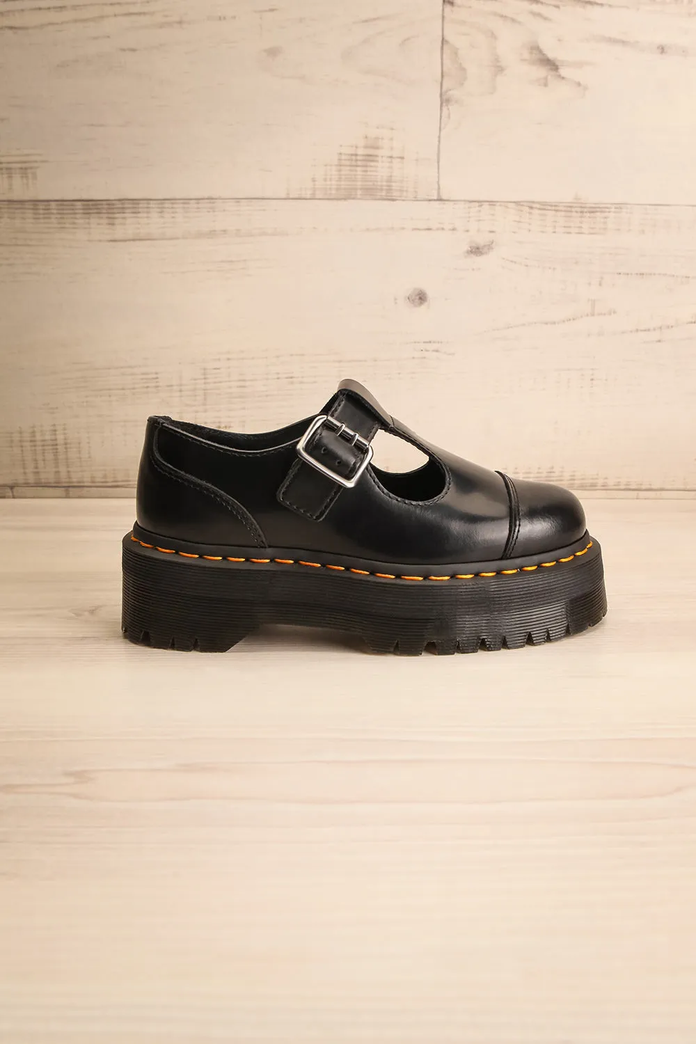 Bethan Smooth Leather Platform Mary Jane Shoes