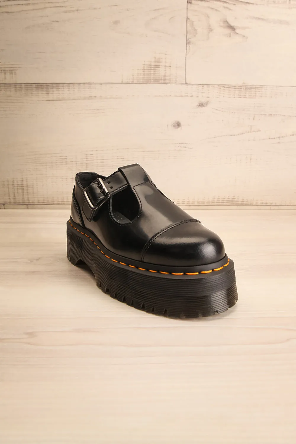 Bethan Smooth Leather Platform Mary Jane Shoes