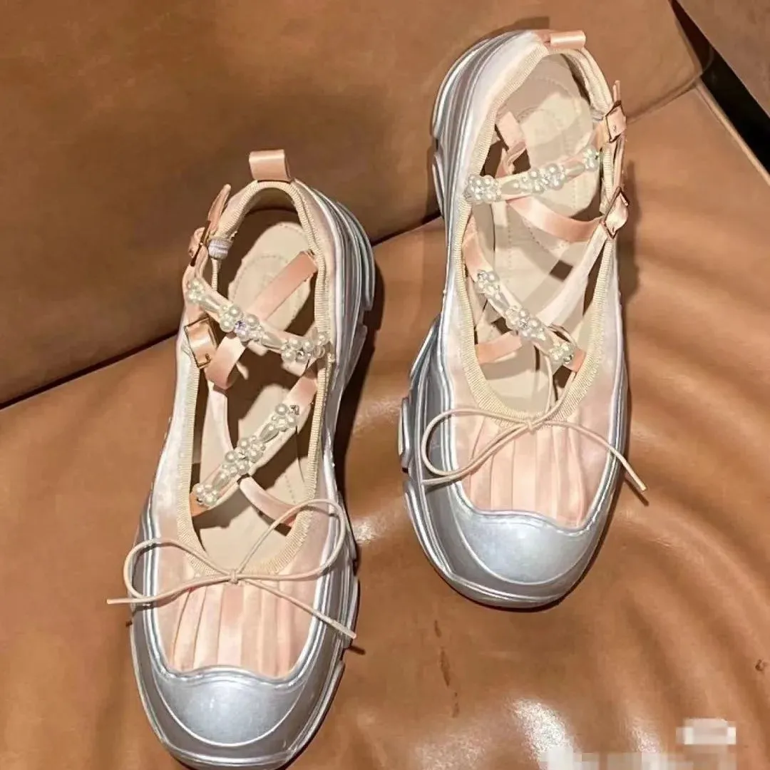binfenxie  -  Design Summer New Round Toe Women Flats Fashion Loafers Shallow Mary Jane Shoes Soft Casual Ballet Shoes Slingback Shoes