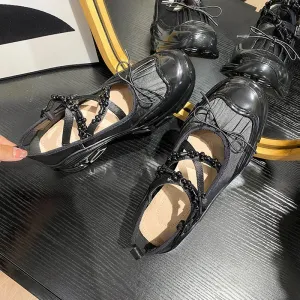 binfenxie  -  Design Summer New Round Toe Women Flats Fashion Loafers Shallow Mary Jane Shoes Soft Casual Ballet Shoes Slingback Shoes