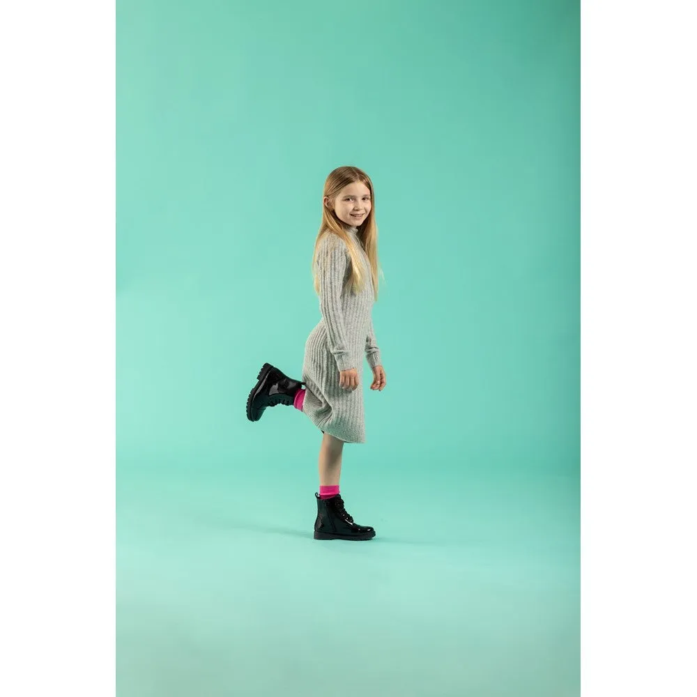 Black Lauren Patent Junior School Shoes