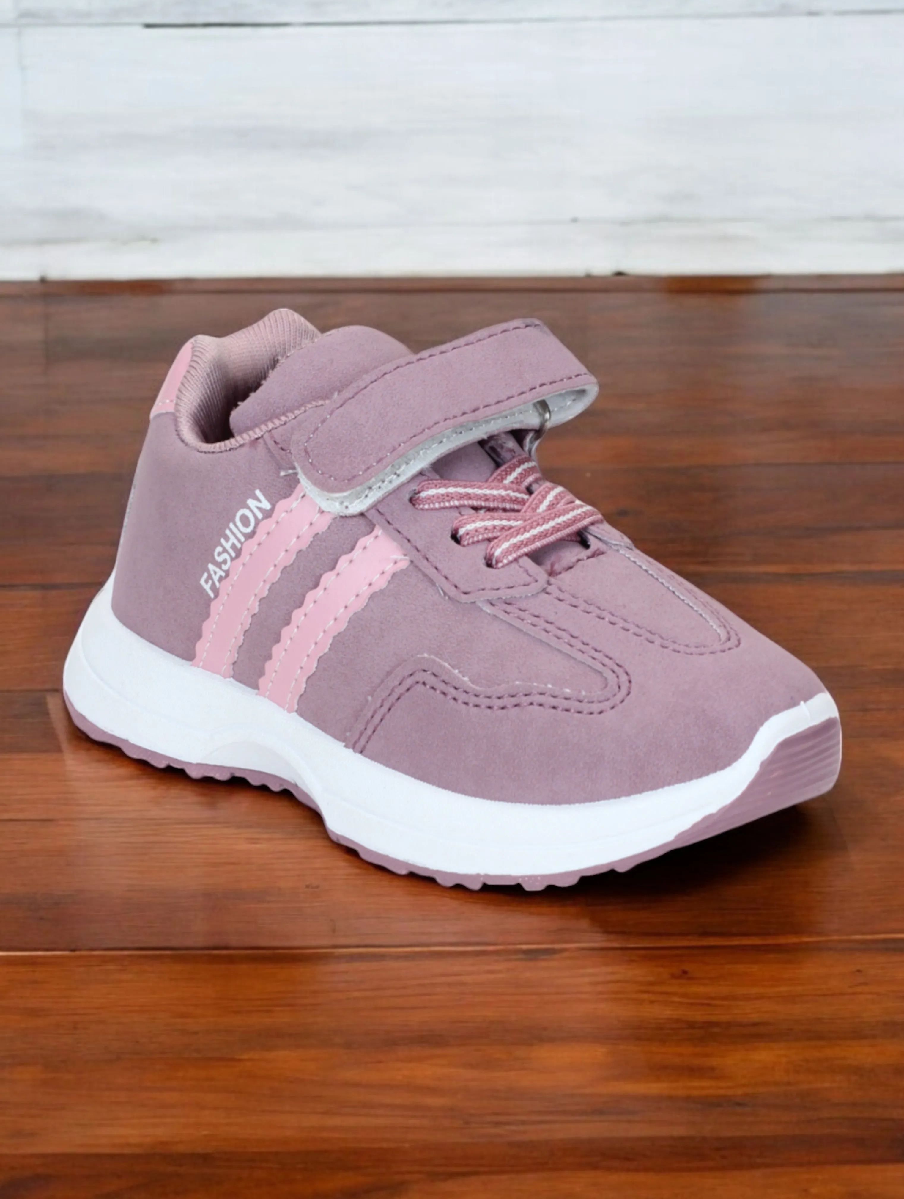 Casual Velcro Shoes - Mauve