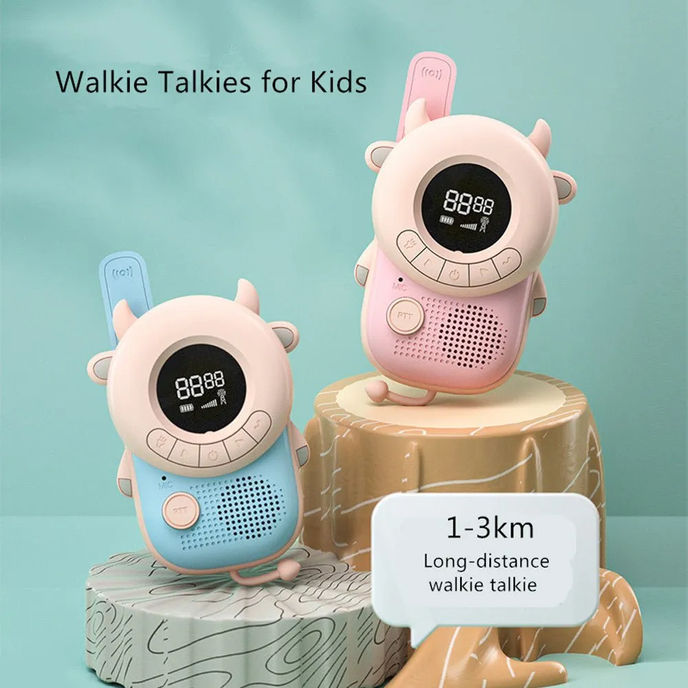 CRONY Cow Kids walkie-talkie Magic Little Bee Intercom Walkie Talkie Kids Toy 500M-1KM