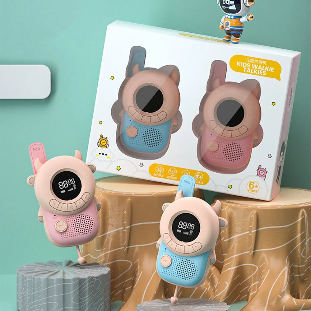 CRONY Cow Kids walkie-talkie Magic Little Bee Intercom Walkie Talkie Kids Toy 500M-1KM