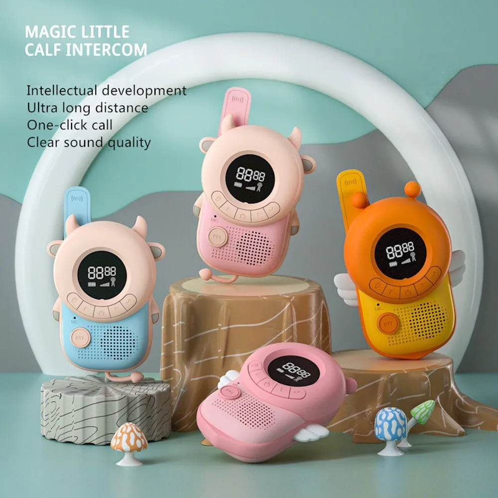 CRONY Cow Kids walkie-talkie Magic Little Bee Intercom Walkie Talkie Kids Toy 500M-1KM