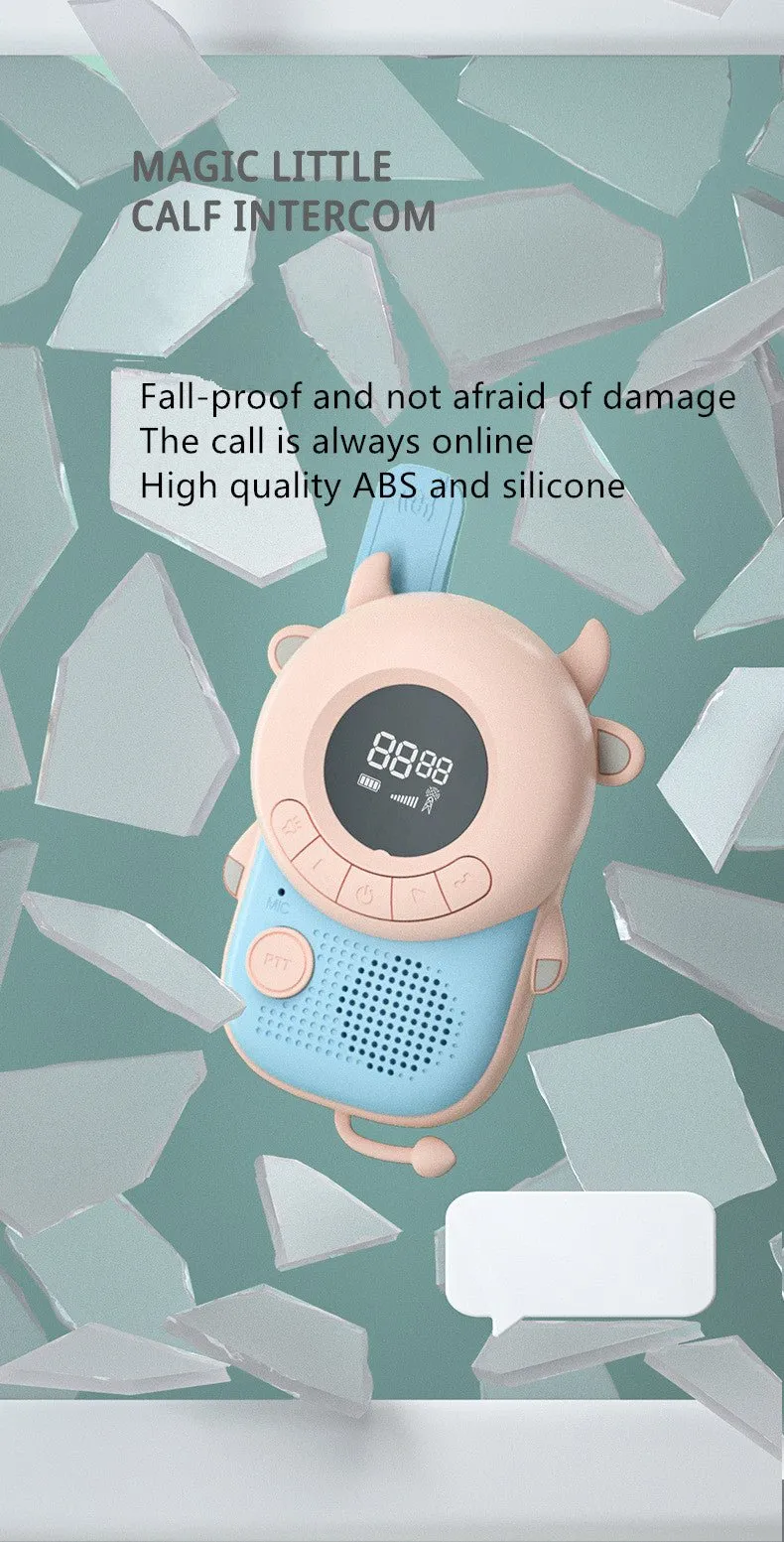 CRONY Cow Kids walkie-talkie Magic Little Bee Intercom Walkie Talkie Kids Toy 500M-1KM