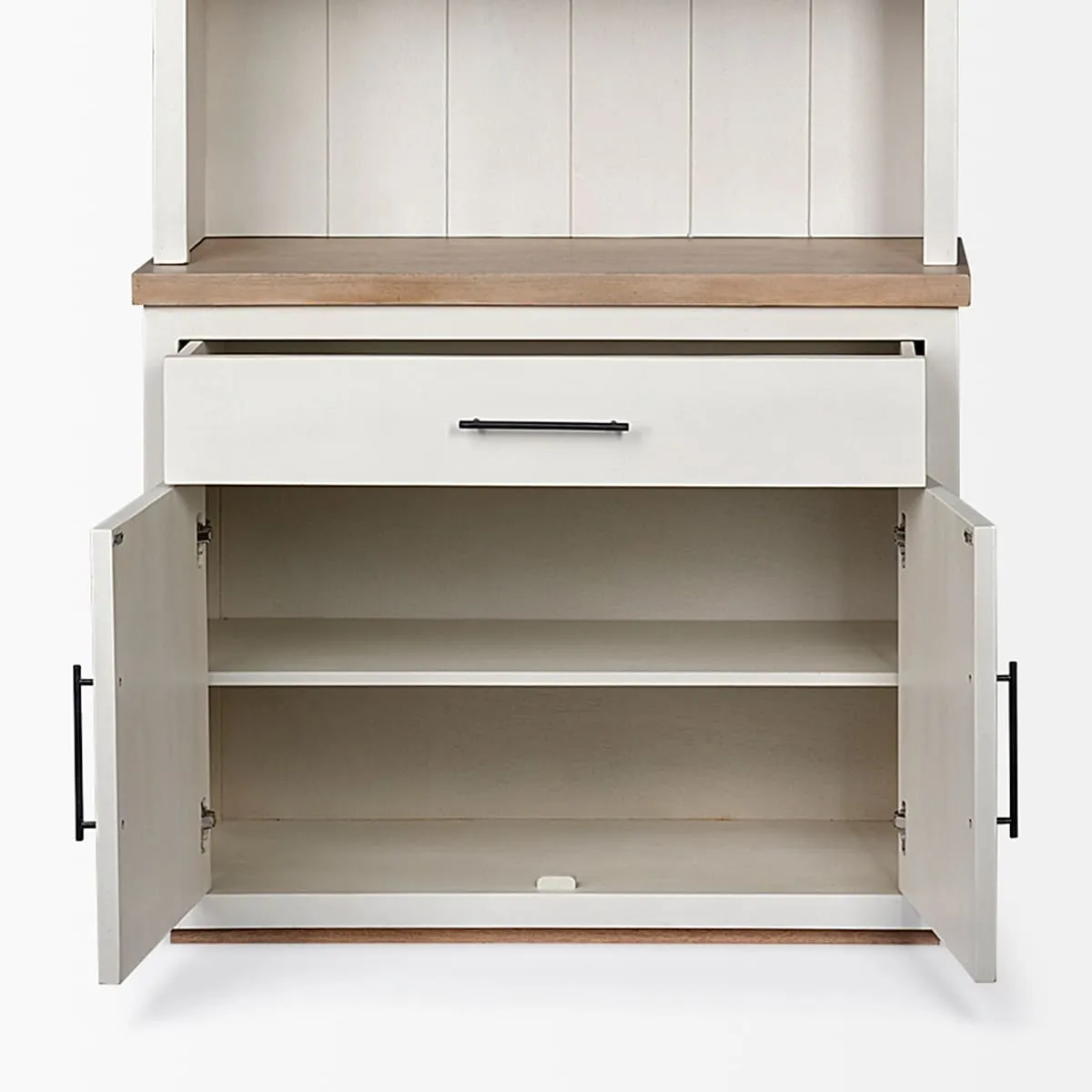 Fairview Shelving Unit White Wood | Brown Wood