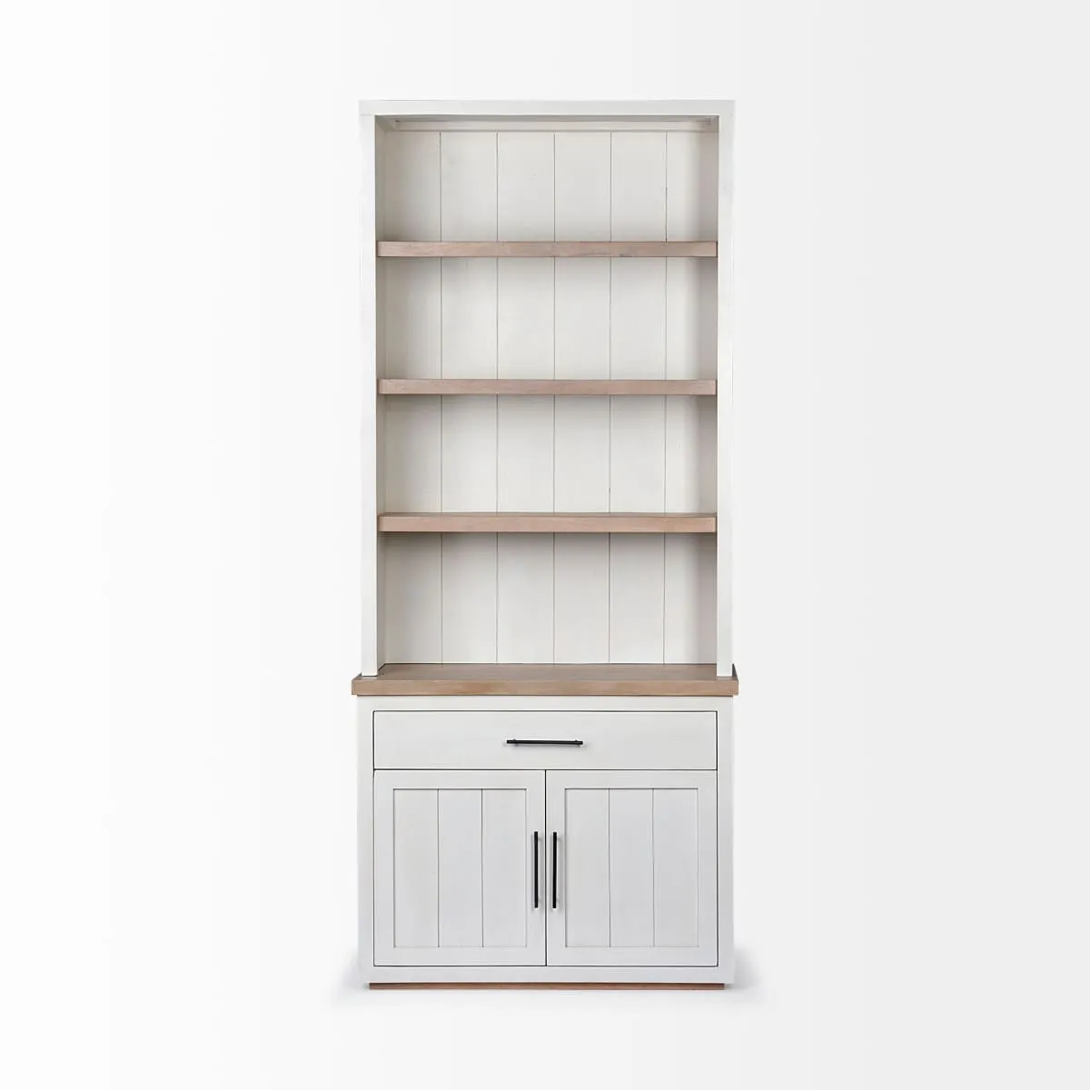 Fairview Shelving Unit White Wood | Brown Wood