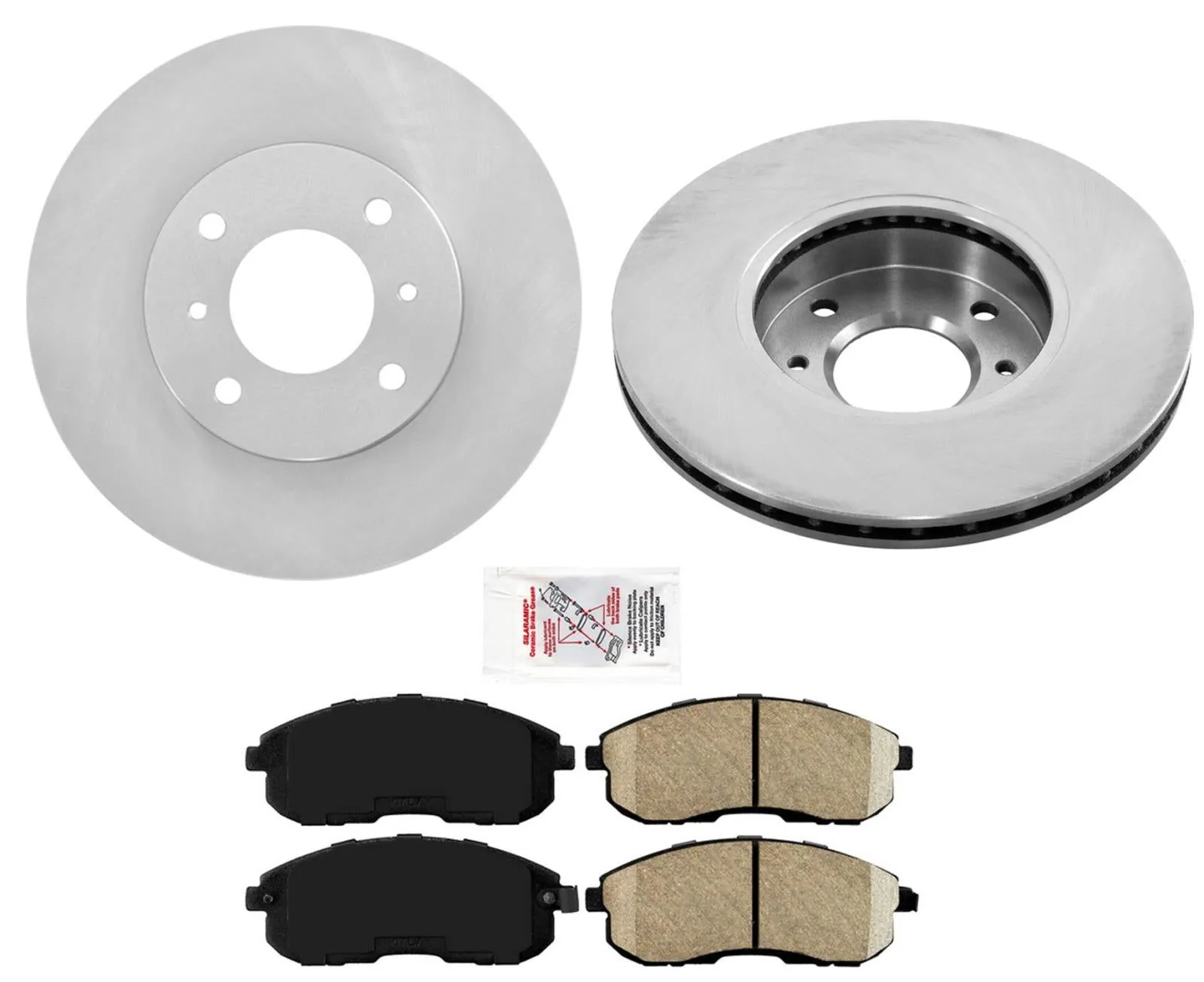 for 1999-2000 Nissan Altima 2.4L Front Disc Brake Rotors Drums Pads Shoes 7pc