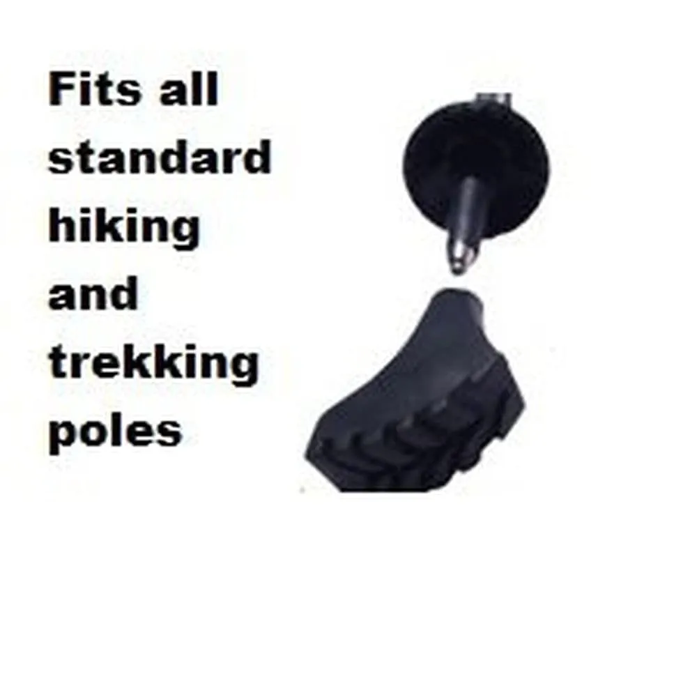 Four Pack of Nordic Style Tapered Rubber Replacement Tips for Walking and Hiking (Replacement Feet - Paws - Ferrules - Caps)   Fits All Hiking and Walking Poles