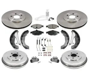 Front Pads Drums Shoes Springs for DodgeÂ¬â€ Stratus 4 Door Sedan Only 03-06 10pc
