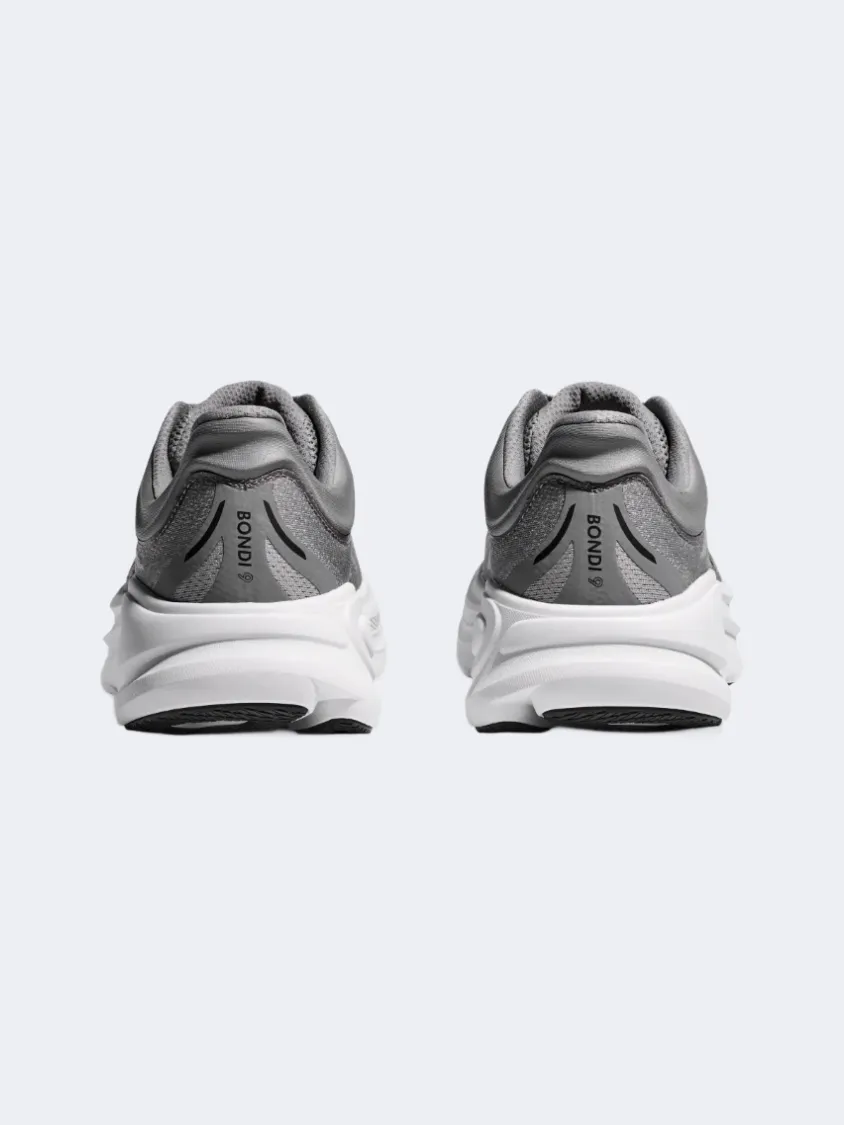 Hoka Bondi 9 Men Running Shoes Galactic Grey/Stellar