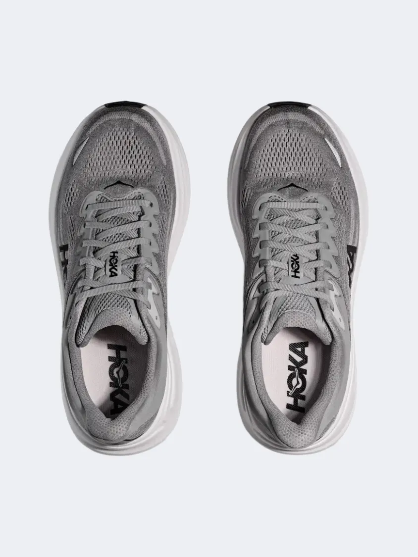 Hoka Bondi 9 Men Running Shoes Galactic Grey/Stellar