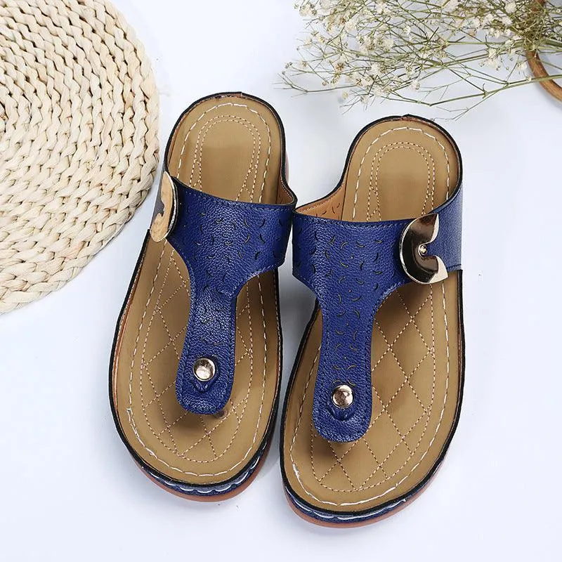 Hollow Out Roman Style Sandals for Women - Casual Comfort