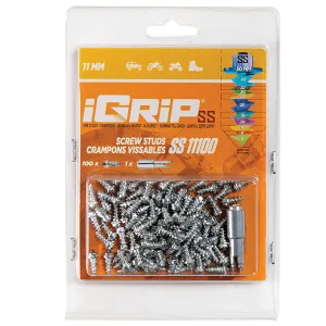 Igrip Shouldered Tire Studs 11MM 100Pk - 02-01121