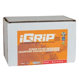 Igrip Shouldered Tire Studs 8MM 1000Pk (SS-081000)