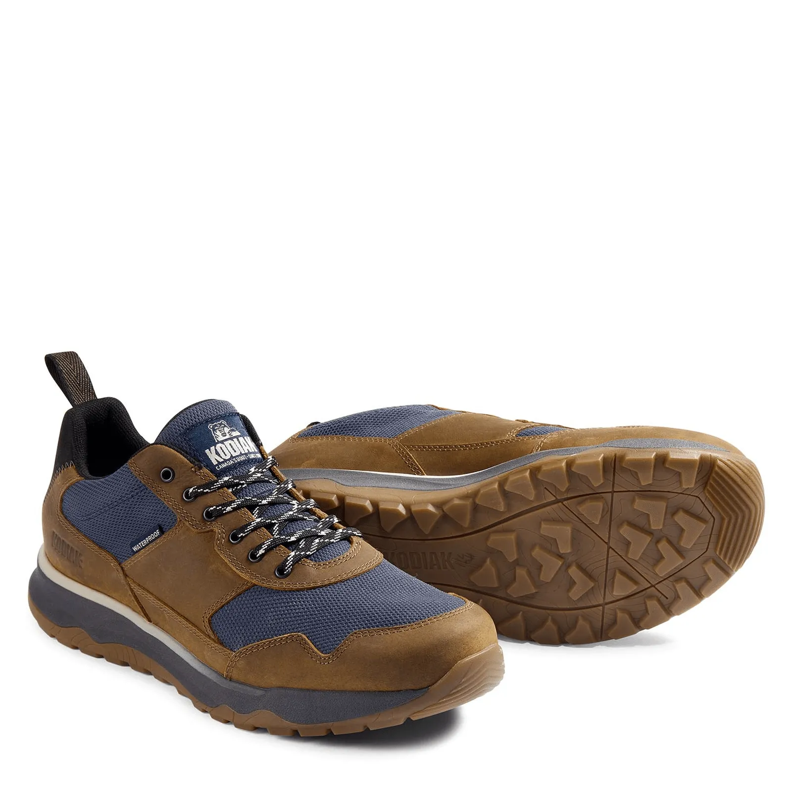 Kodiak Men's Skogan Low Waterproof Hiking Shoes- Gold/ Blue