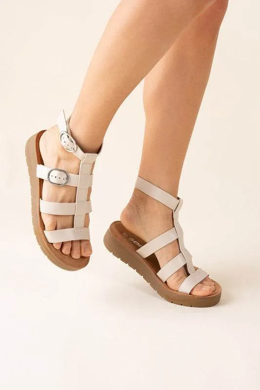LEDELL-S Casual Gladiator Summer Ankle Straps Sandals