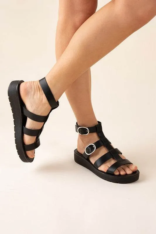LEDELL-S Casual Gladiator Summer Ankle Straps Sandals