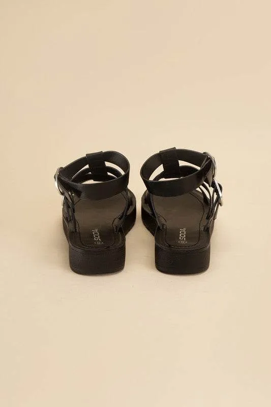 LEDELL-S Casual Gladiator Summer Ankle Straps Sandals