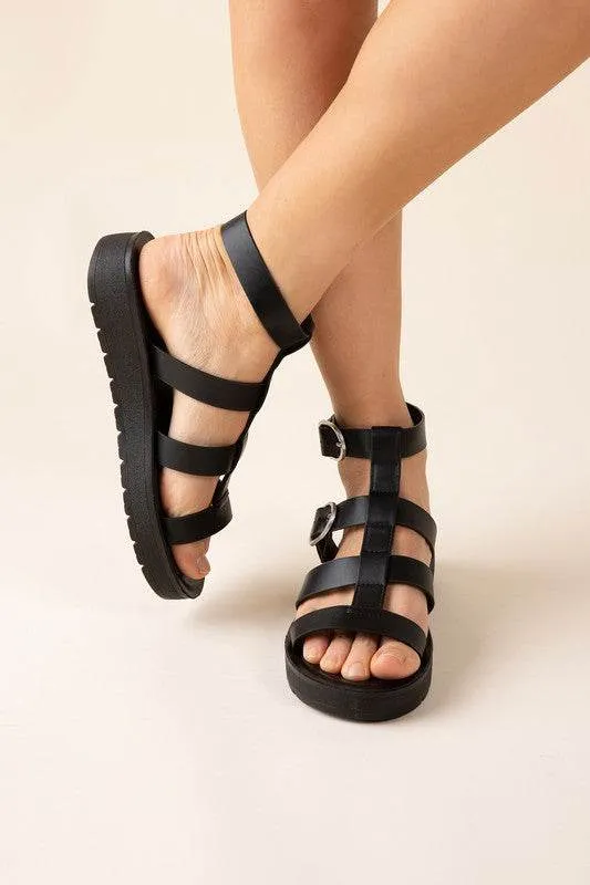 LEDELL-S Casual Gladiator Summer Ankle Straps Sandals