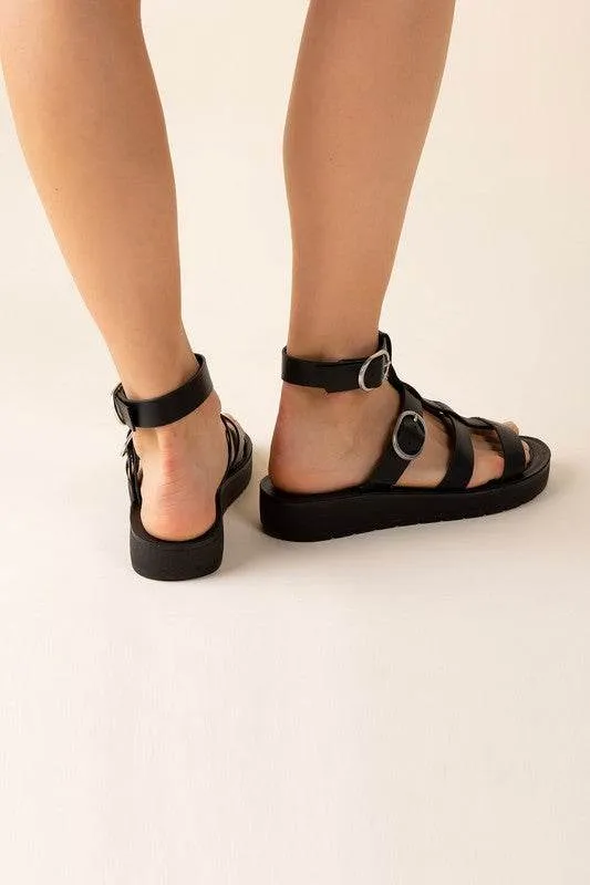 LEDELL-S Casual Gladiator Summer Ankle Straps Sandals