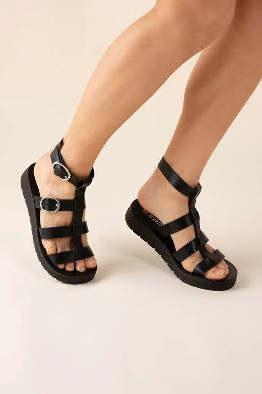 LEDELL-S Casual Gladiator Summer Ankle Straps Sandals