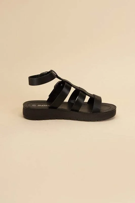 LEDELL-S Casual Gladiator Summer Ankle Straps Sandals