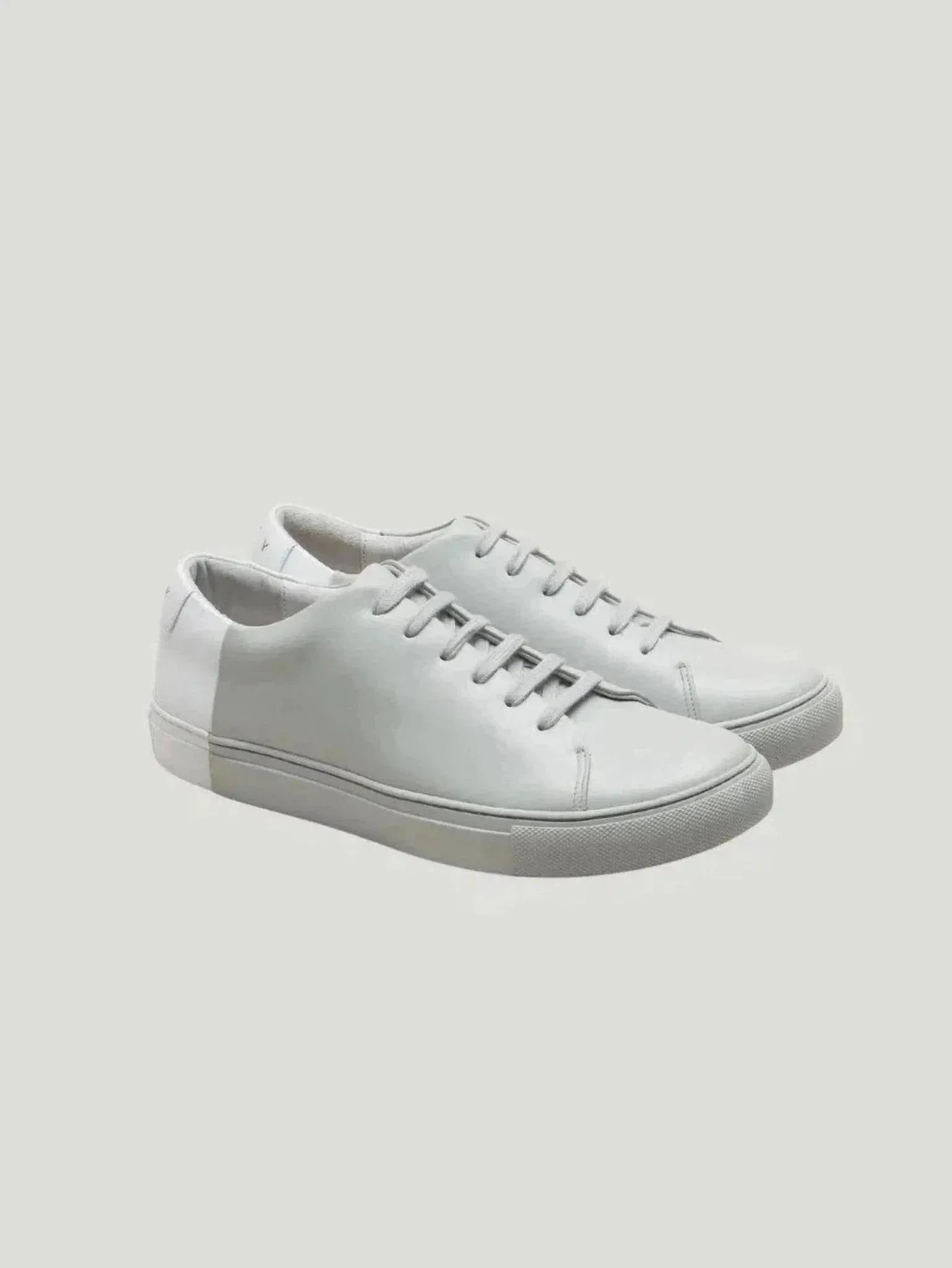 Men's Two-Tone Low Sneakers | Nappa Leather & Suede | Hand-Sewn Comfort with Arch Support | One Posh Closet