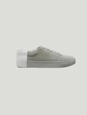 Men's Two-Tone Low Sneakers | Nappa Leather & Suede | Hand-Sewn Comfort with Arch Support | One Posh Closet
