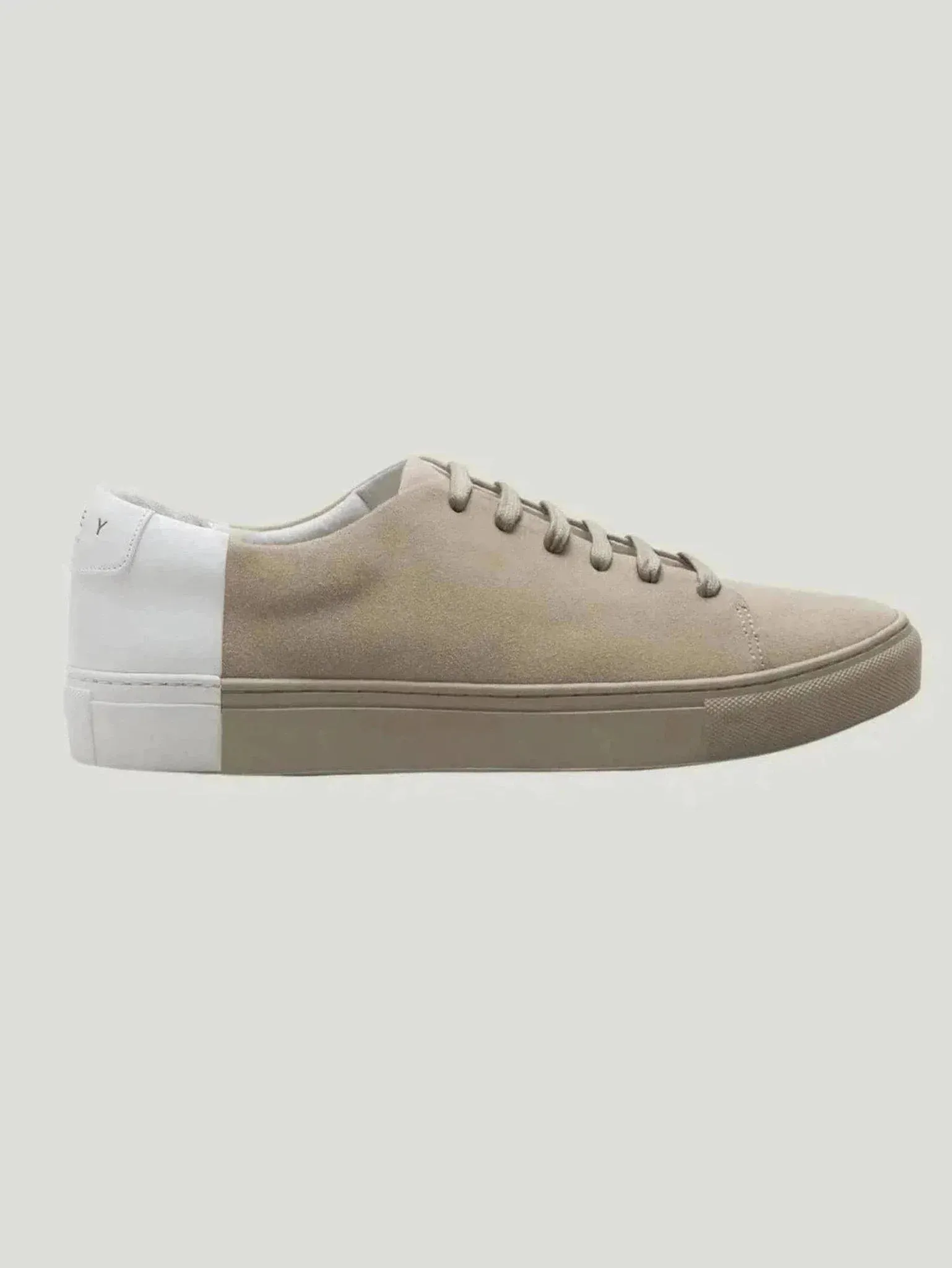Men's Two-Tone Low Sneakers | Nappa Leather & Suede | Hand-Sewn Comfort with Arch Support | One Posh Closet