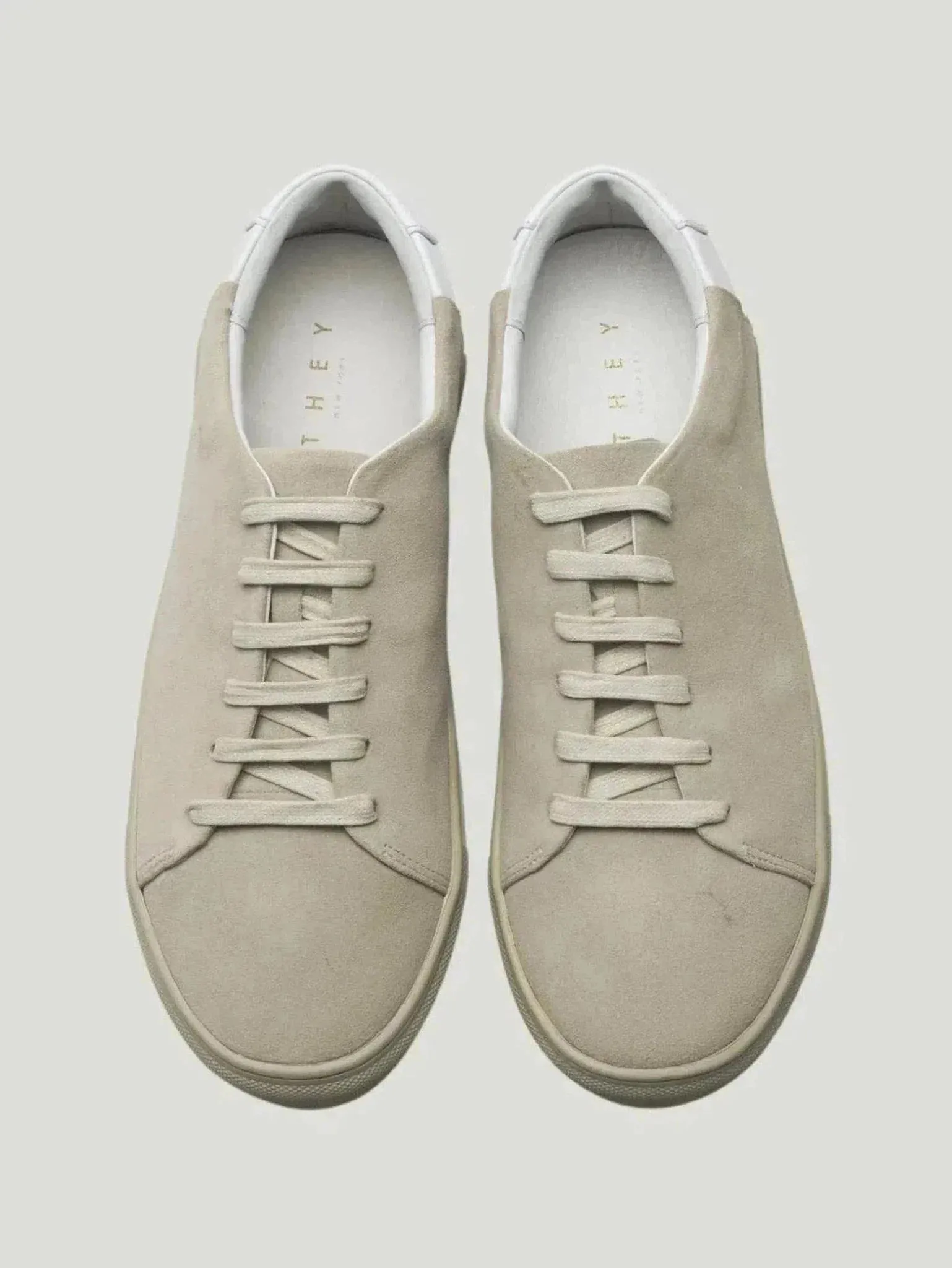 Men's Two-Tone Low Sneakers | Nappa Leather & Suede | Hand-Sewn Comfort with Arch Support | One Posh Closet