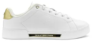 METALLIC MONOGRAM COURT TRAINERS