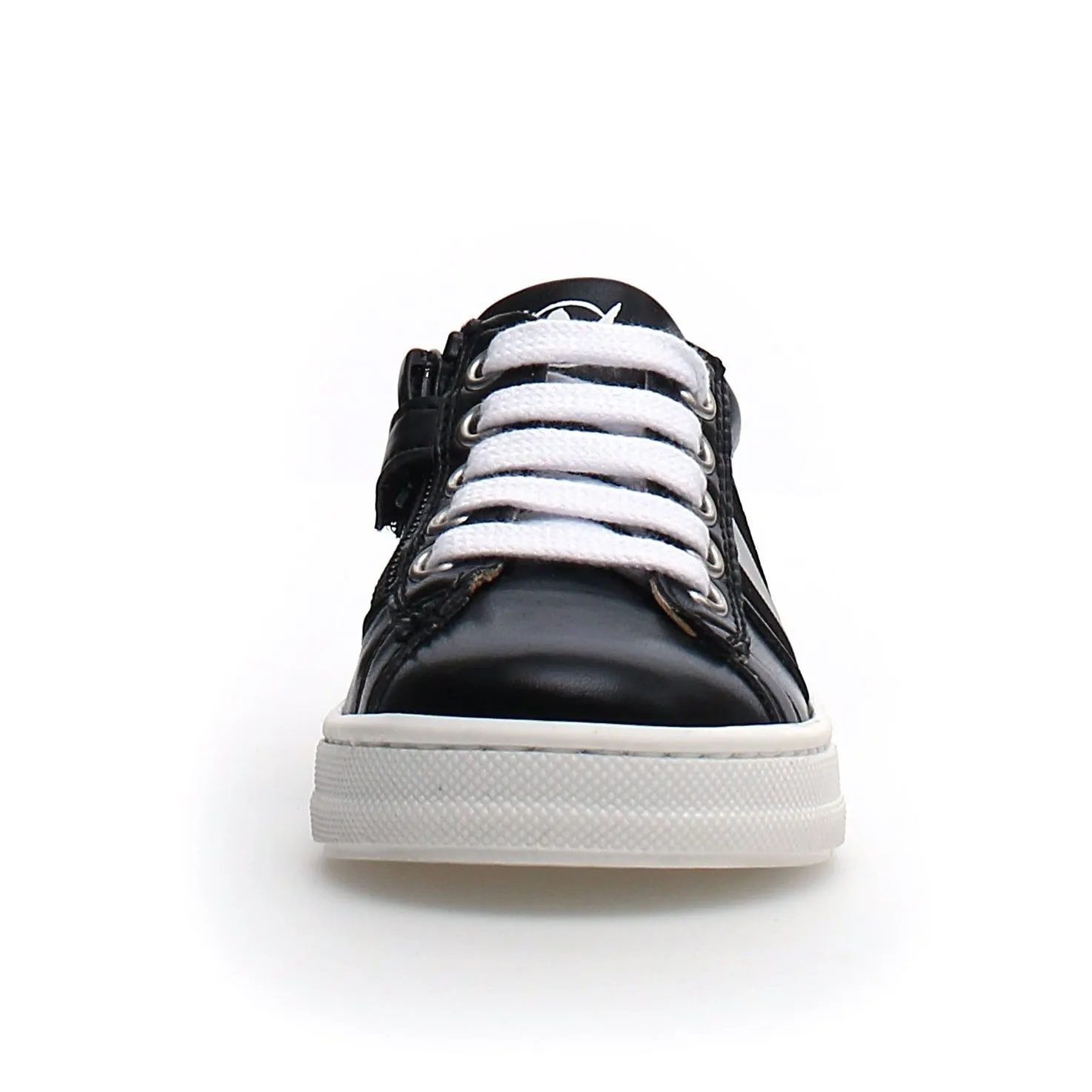 Naturino Boy's and Girl's Assisi Zip Shoes - Flash Black/Nastro Black