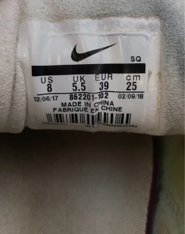 Nike Women's Air Max Plus SE 862201-102 White Athletic Shoes - Size 8