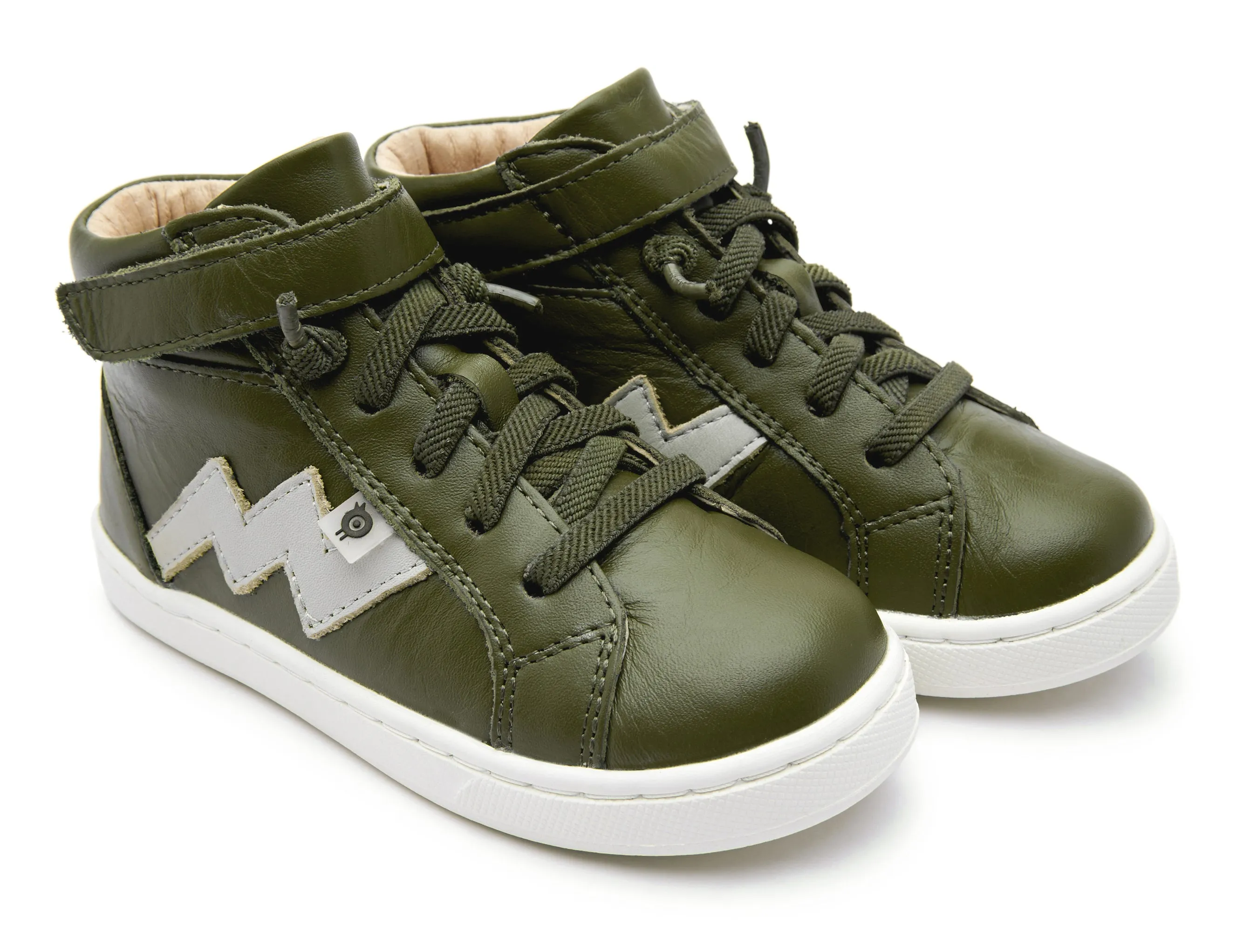 Old Soles Boy's and Girl's 6137 Bolted Hightop Sneakers - Militare/Gris