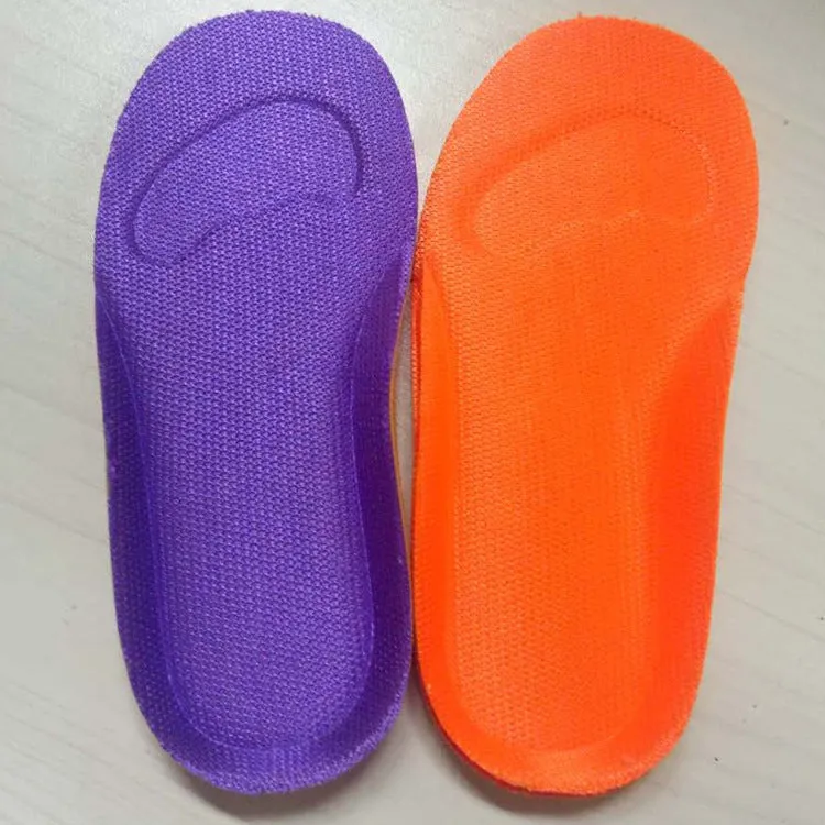 Plain colour deodorant insoles for children's leisure sports shoes