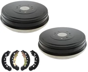 Premium Rear Brake Drum and Brake Shoe Service Kit For Ram ProMaster City 14-22