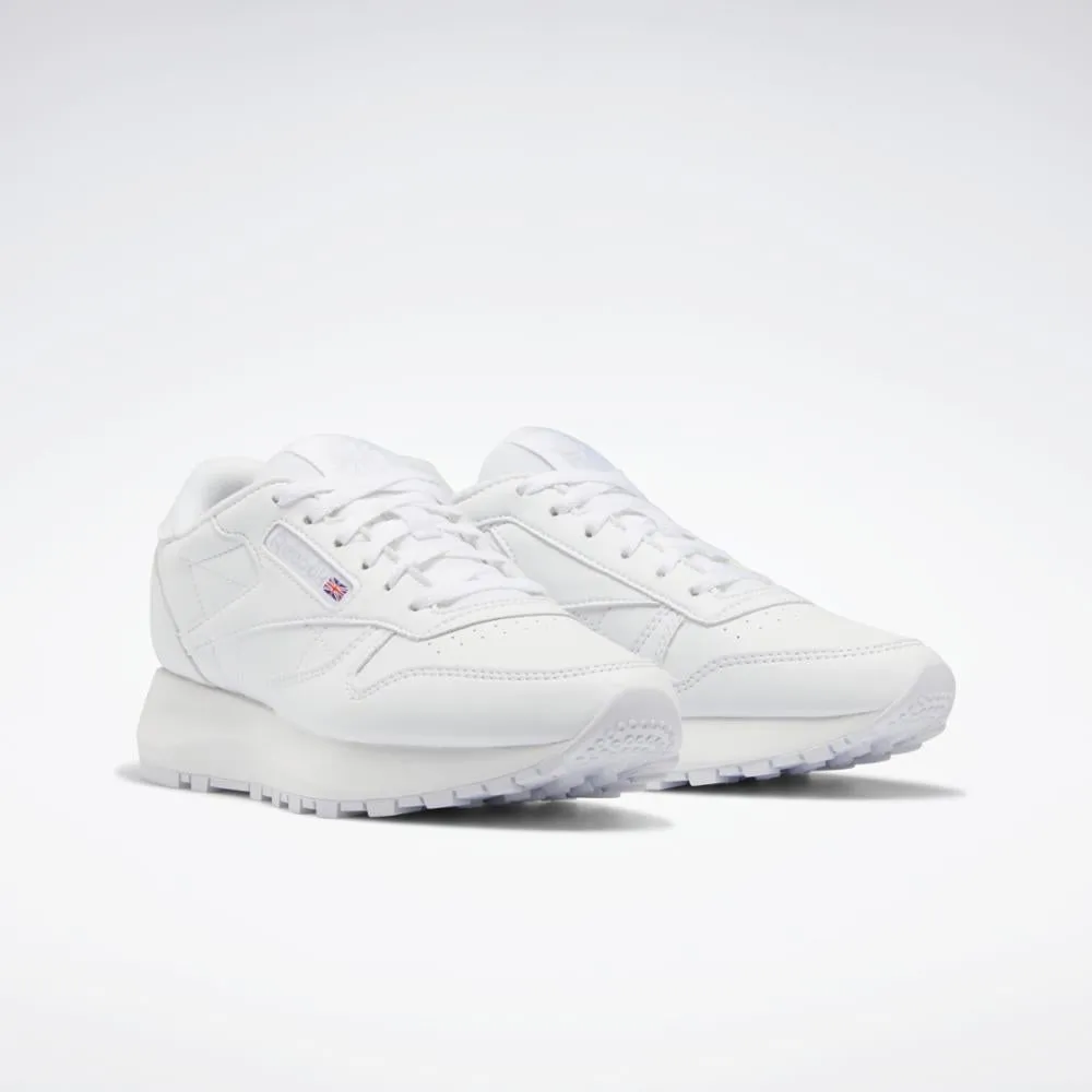 Reebok Footwear Kids CL LTHR SP FTWR WHT/FTWR WHT/PURE GRY 2