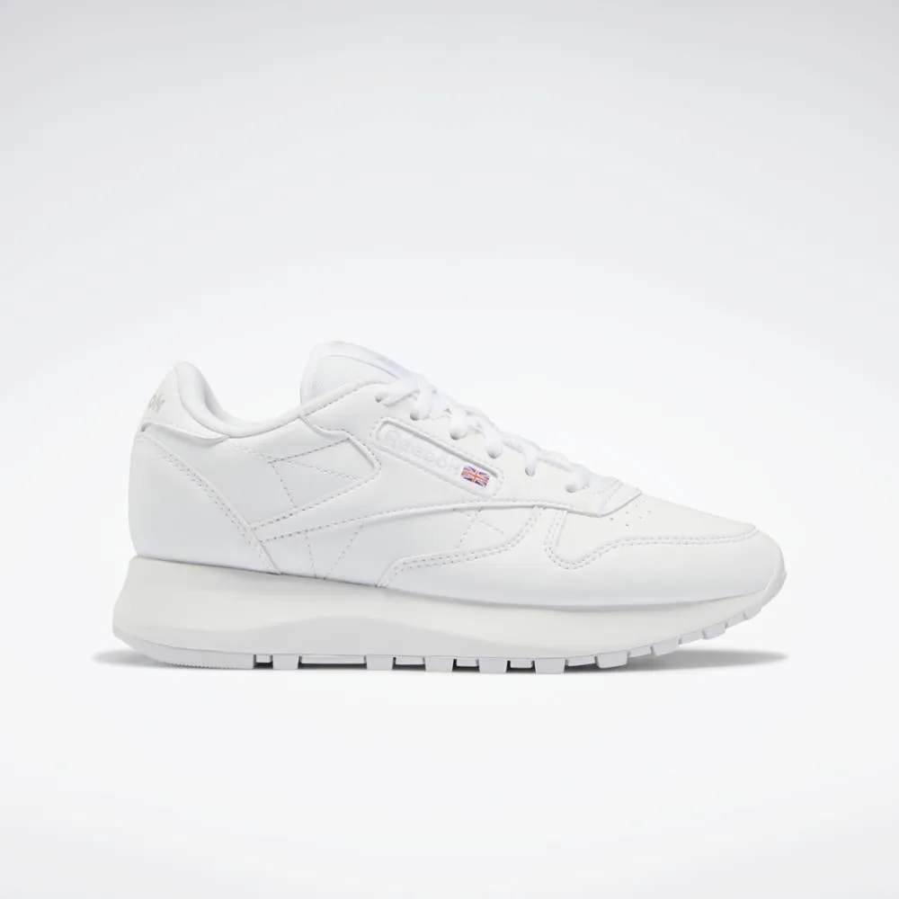 Reebok Footwear Kids CL LTHR SP FTWR WHT/FTWR WHT/PURE GRY 2
